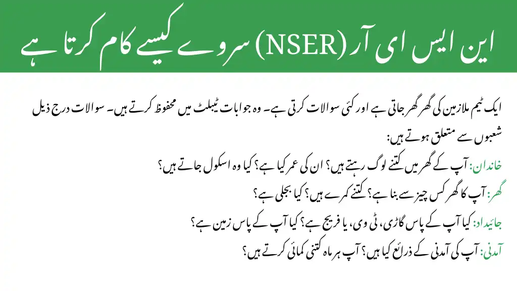How the NSER Survey Works?