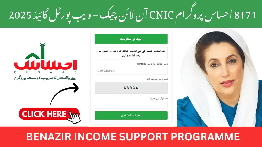 8171 Ehsaas Program Check CNIC Online Web Portal Guide 2025