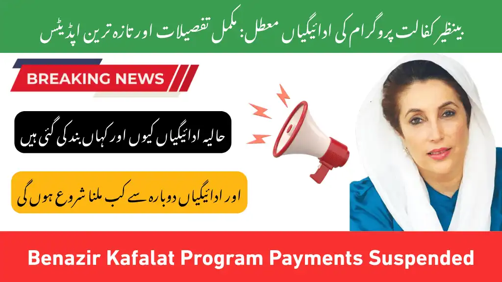 Benazir Kafalat Program Payments Temporarily Stopped — Official Update